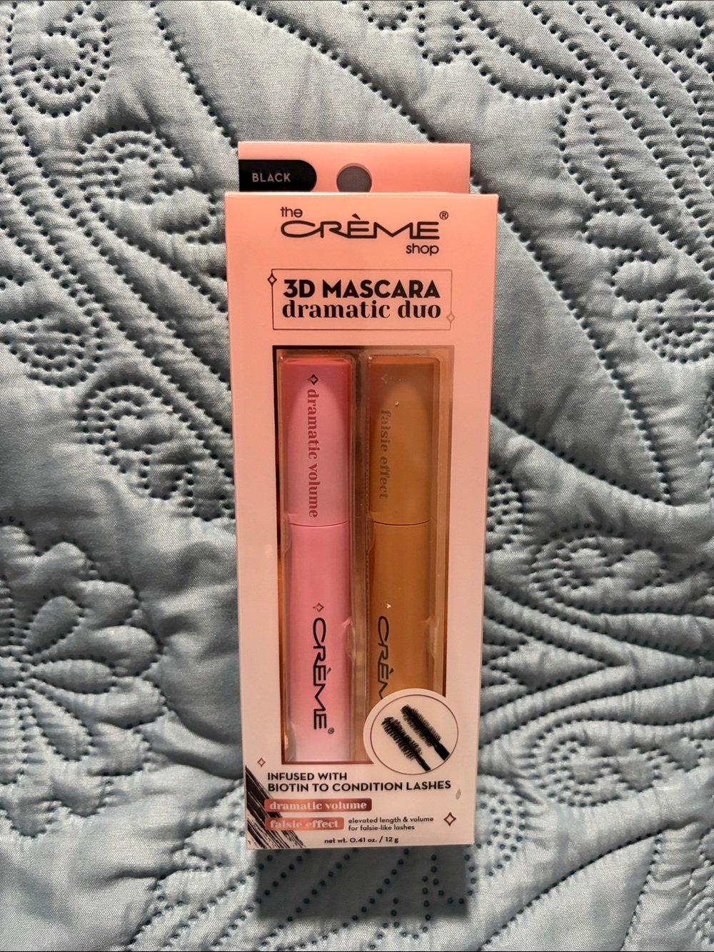 The Crème Shop 3D Mascara Dramatic Duo — Pink & Gold Volumizing Set